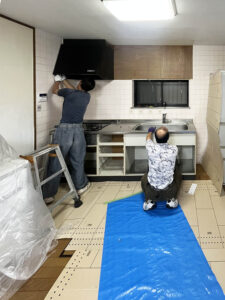 高石市　工務店　キッチンリフォーム　施行中