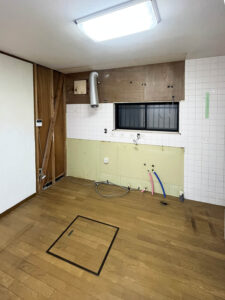高石市　工務店　キッチンリフォーム　施行中