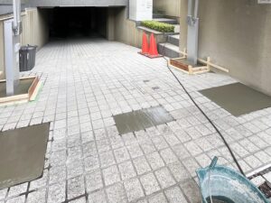 堺市　工務店　エクステリアリフォーム　施行中