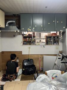 高石市　工務店　キッチンリフォーム　施行中