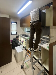 高石市　工務店　キッチンリフォーム　施行中