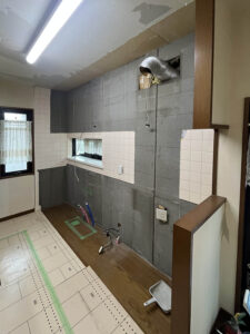 高石市　工務店　キッチンリフォーム　施行中